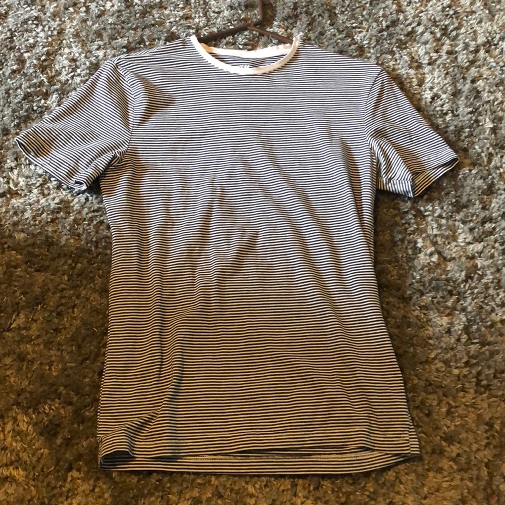 Black and white striped tee